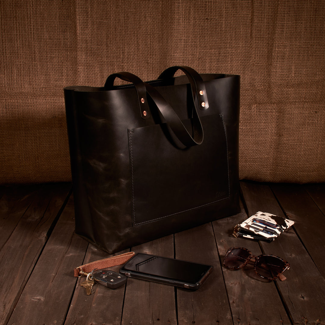 Leather Tote Bag - Large