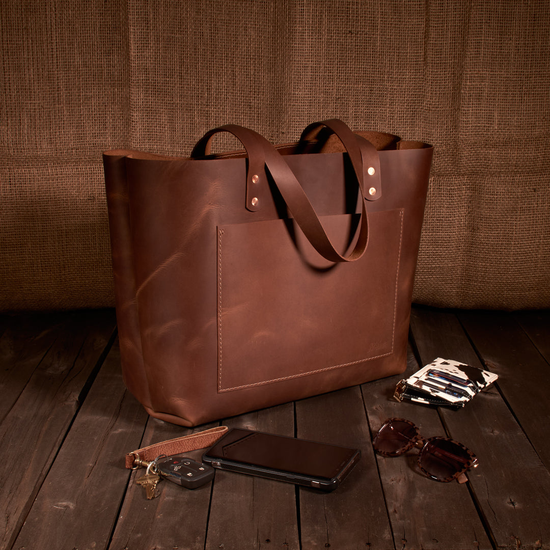 Leather Tote Bag - Large