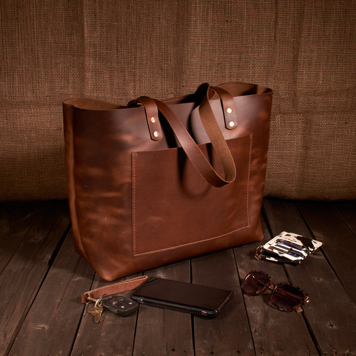 Leather Tote Bag - Large