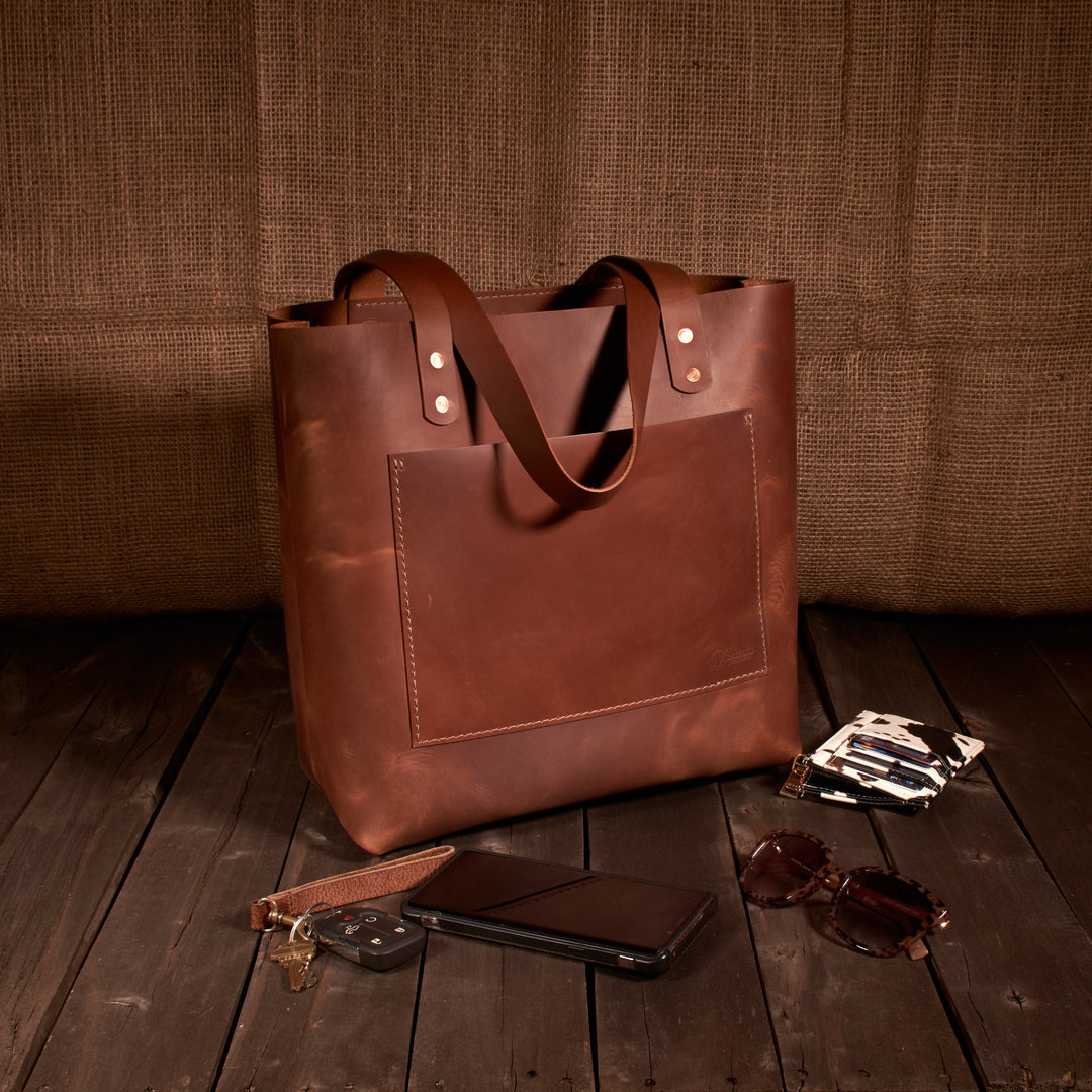 Leather Tote Bag - Medium
