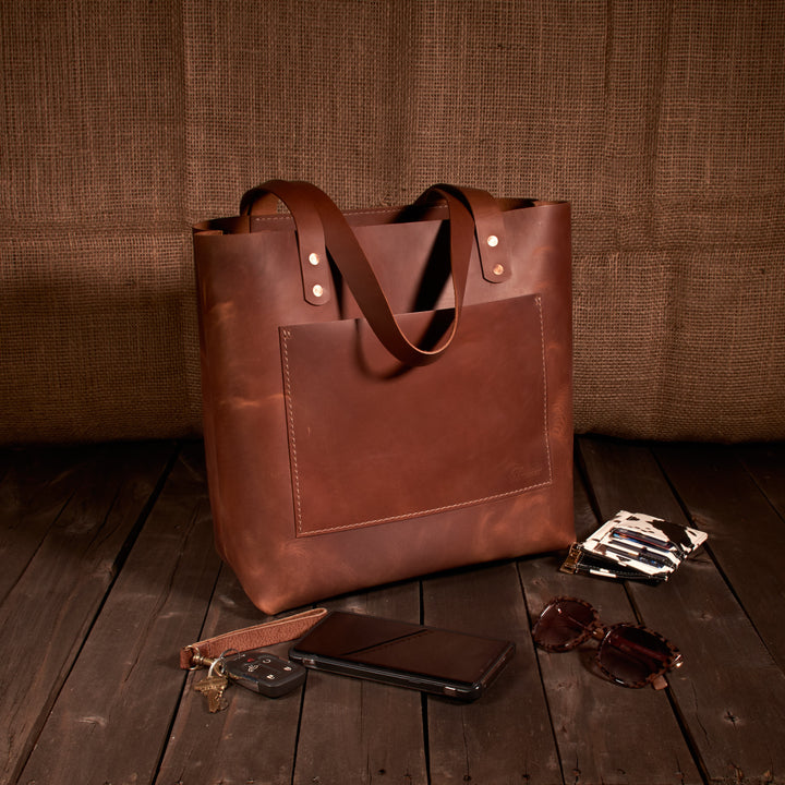 Leather Tote Bag - Medium