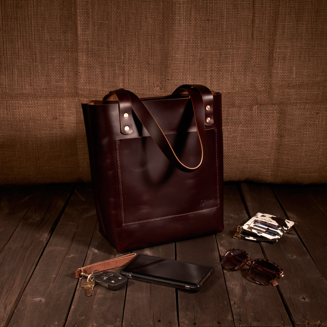 Leather Tote Bag -Small