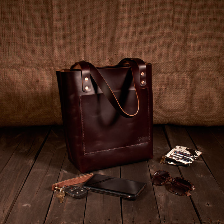 Leather Tote Bag -Small