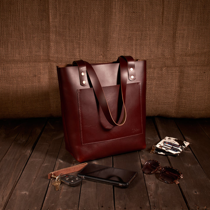 Leather Tote Bag -Small