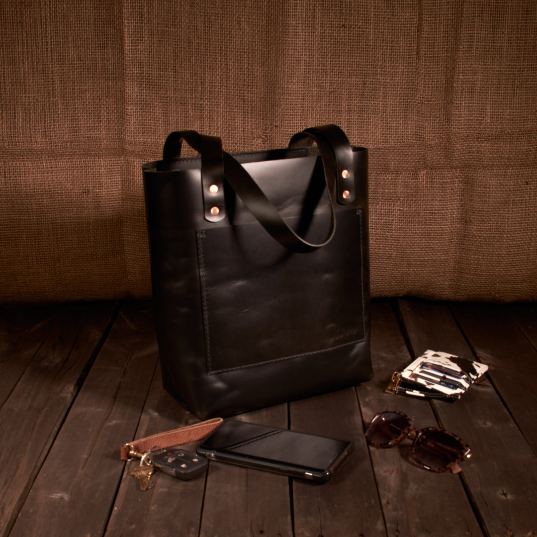 Leather Tote Bag -Small