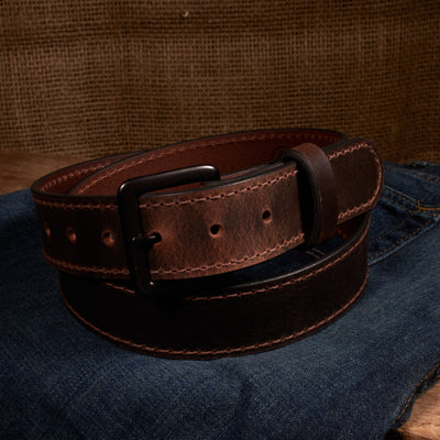 The Classic Series Leather Belt - Gun Metal