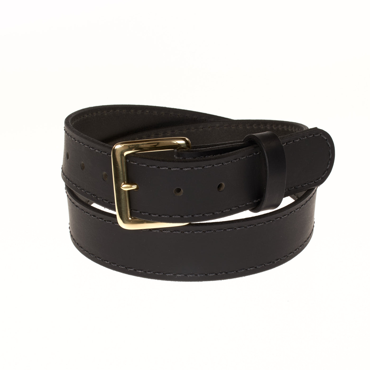 The Classic Series Leather Belt - Solid Brass