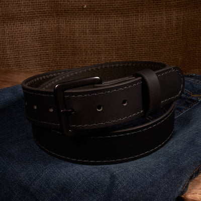 The Classic Series Leather Belt - Gun Metal