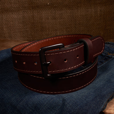 The Classic Series Leather Belt - Gun Metal