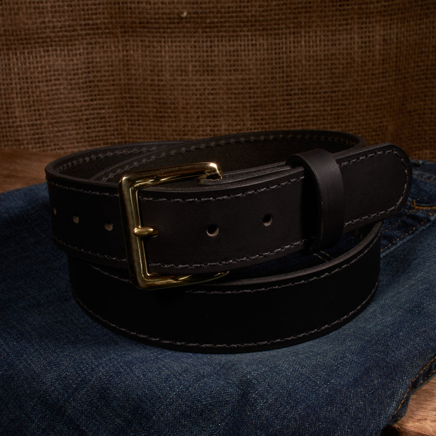 The Classic Series Leather Belt - Solid Brass