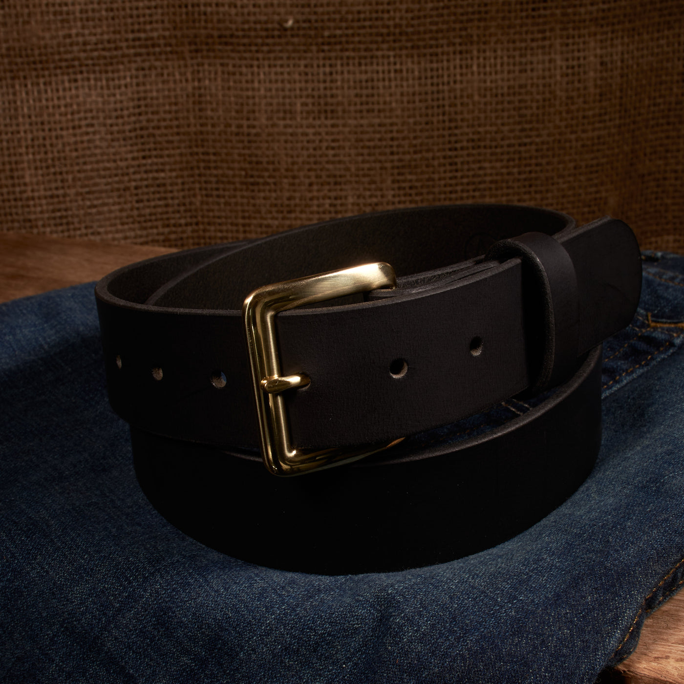 The Classic Series Leather Belt - Solid Brass