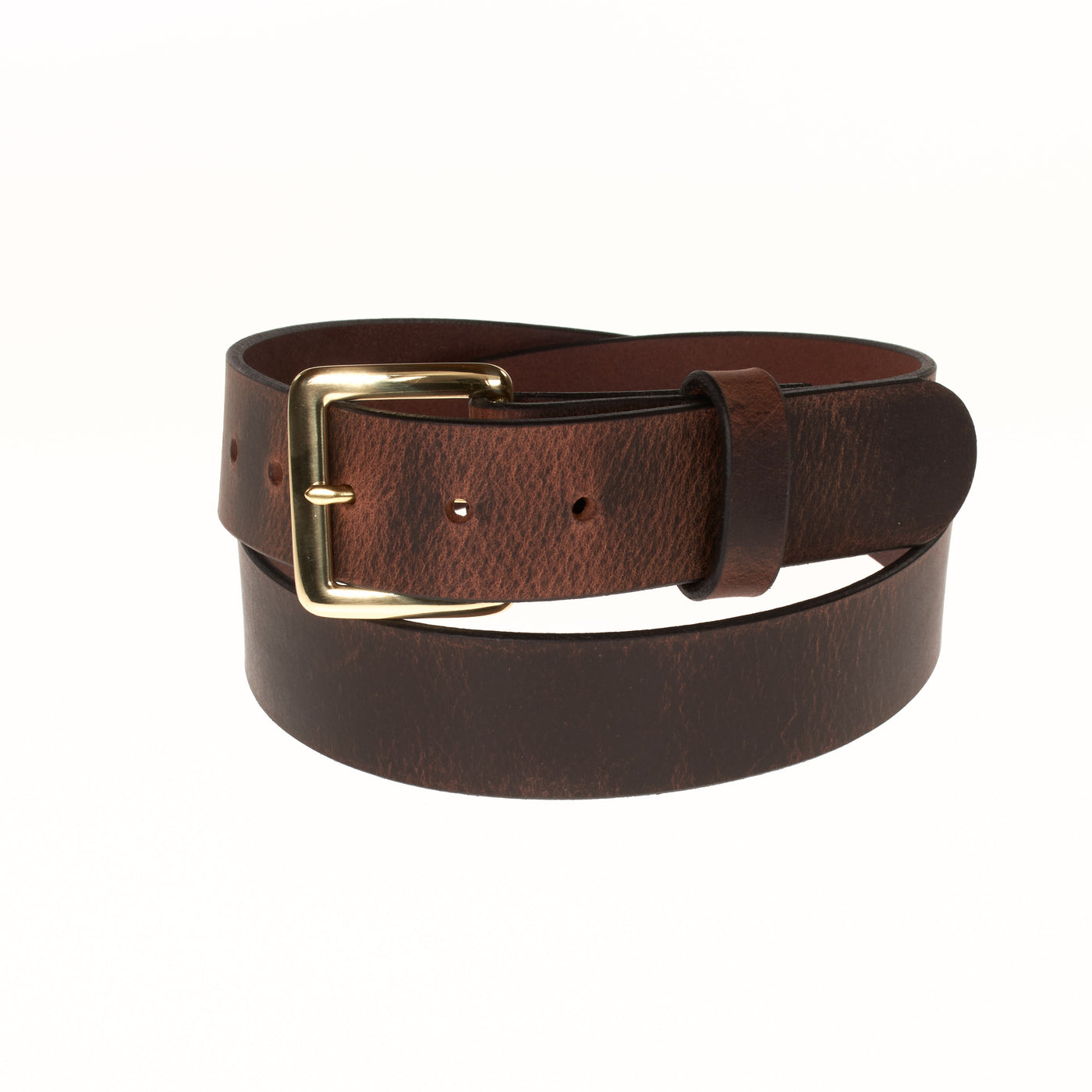 The Classic Series Leather Belt - Solid Brass