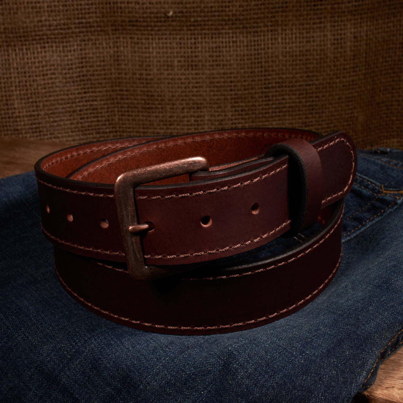 The Classic Series Leather Belt - Antique Copper