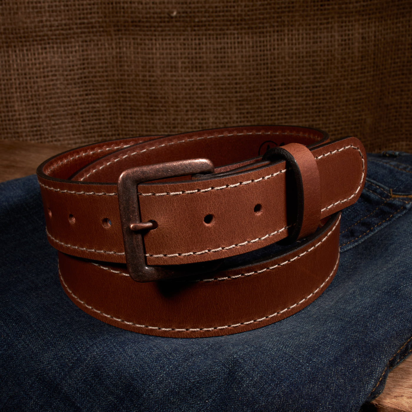 The Classic Series Leather Belt - Antique Copper