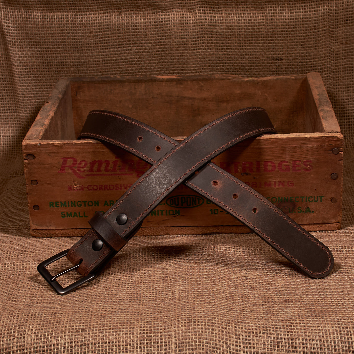 The Classic Series Leather Belt - Gun Metal