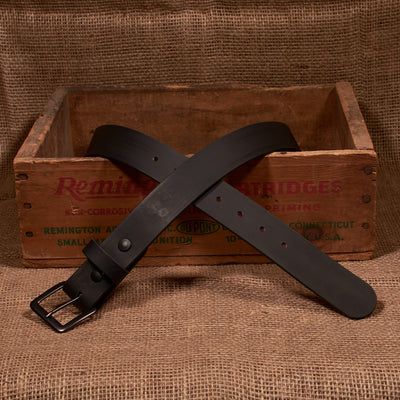 The Classic Series Leather Belt - Gun Metal