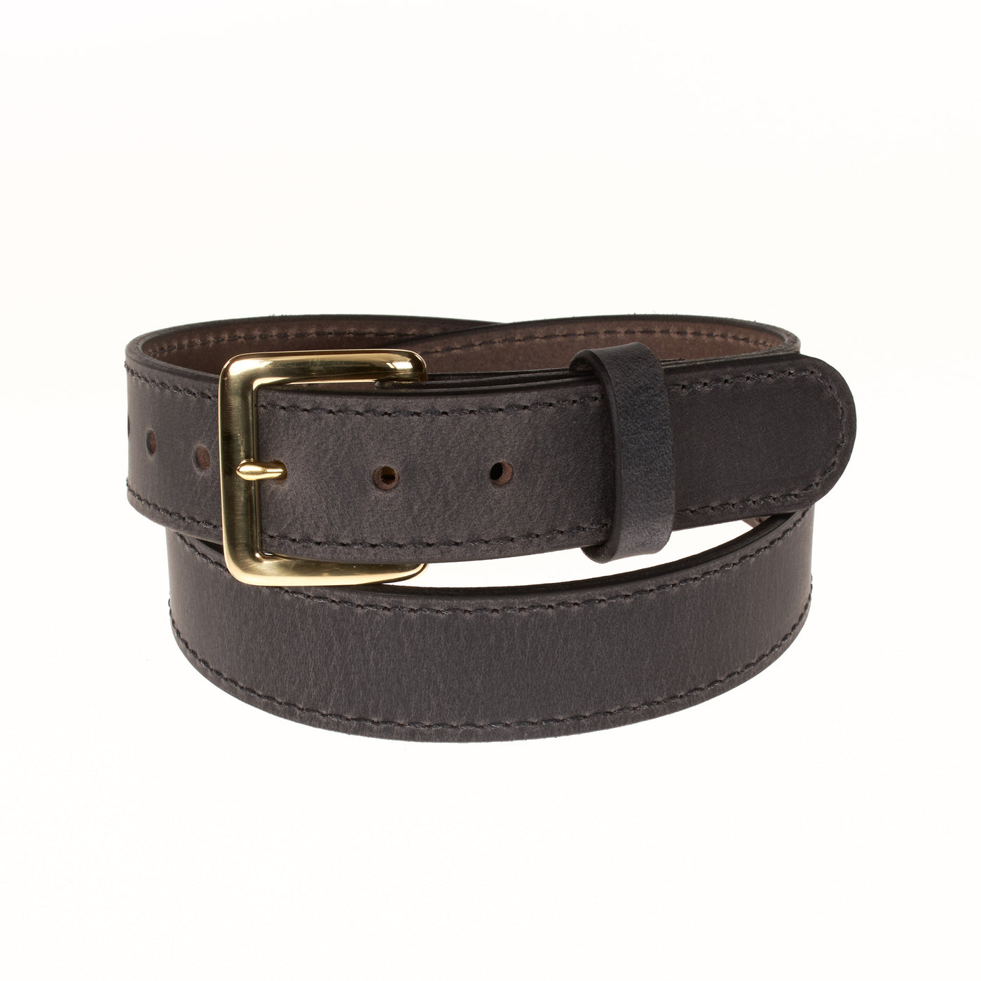 The Classic Series Leather Belt - Solid Brass