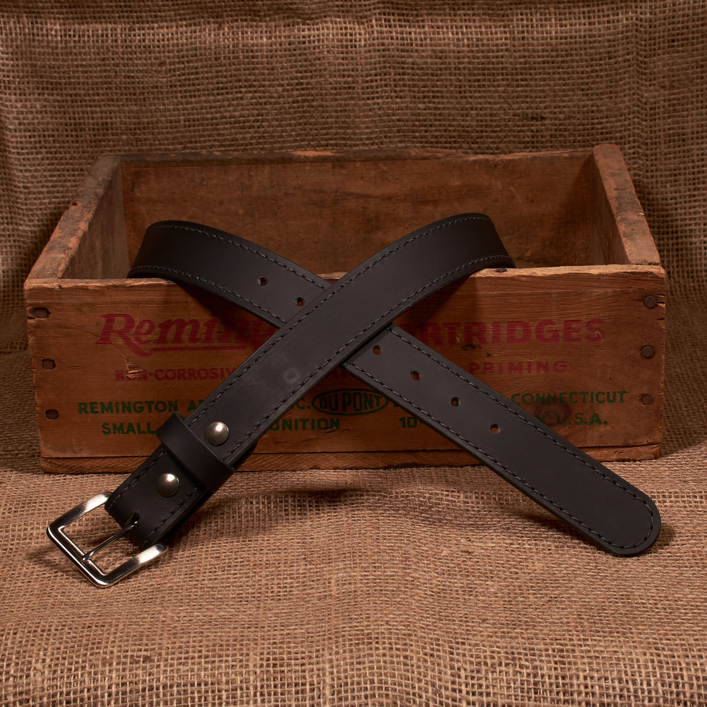 The Classic Series Leather Belt - Brushed Nickel