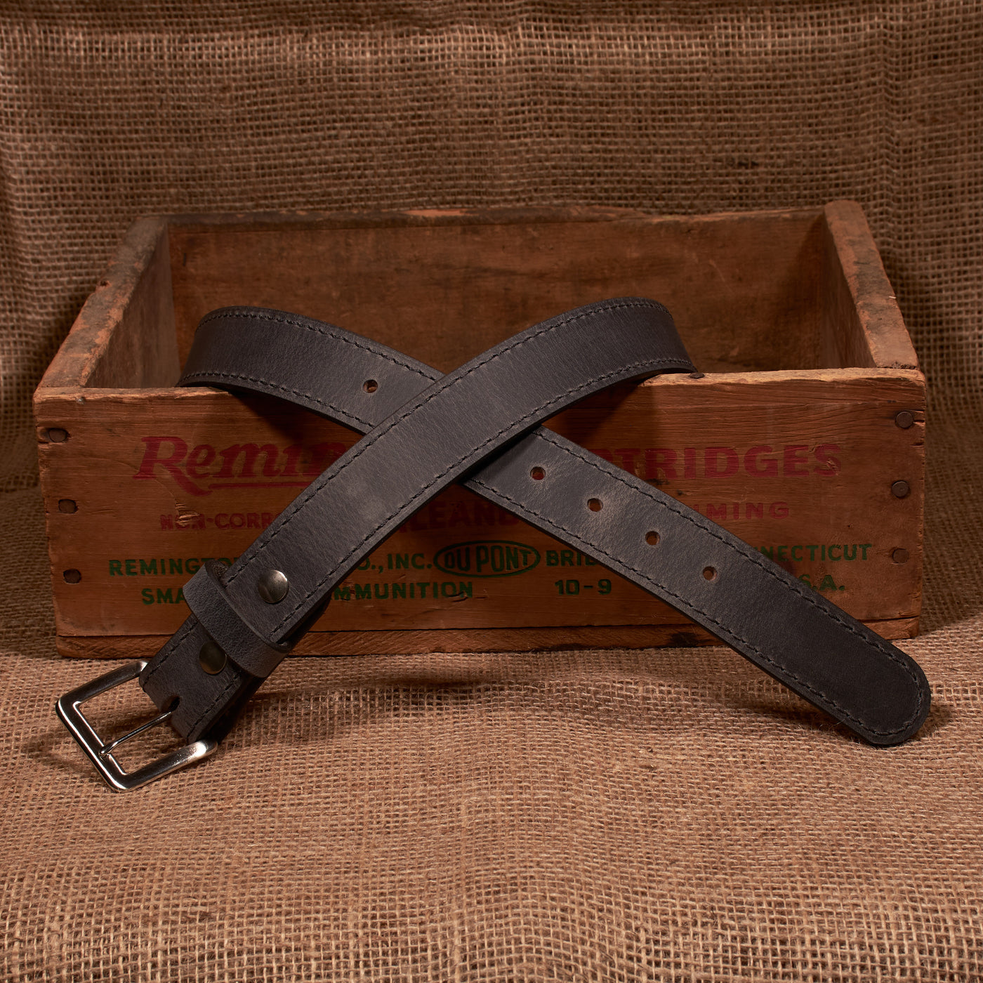 The Classic Series Leather Belt - Brushed Nickel