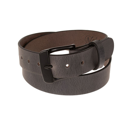 Frontier Premium Leather Belt - Black Buckle