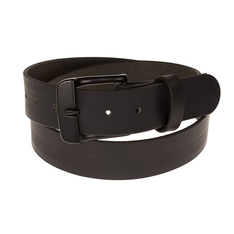 Frontier Premium Leather Belt - Black Buckle