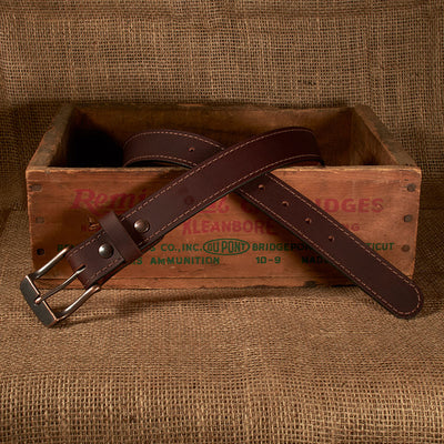 Frontier Premium Leather Belt - Antique Copper