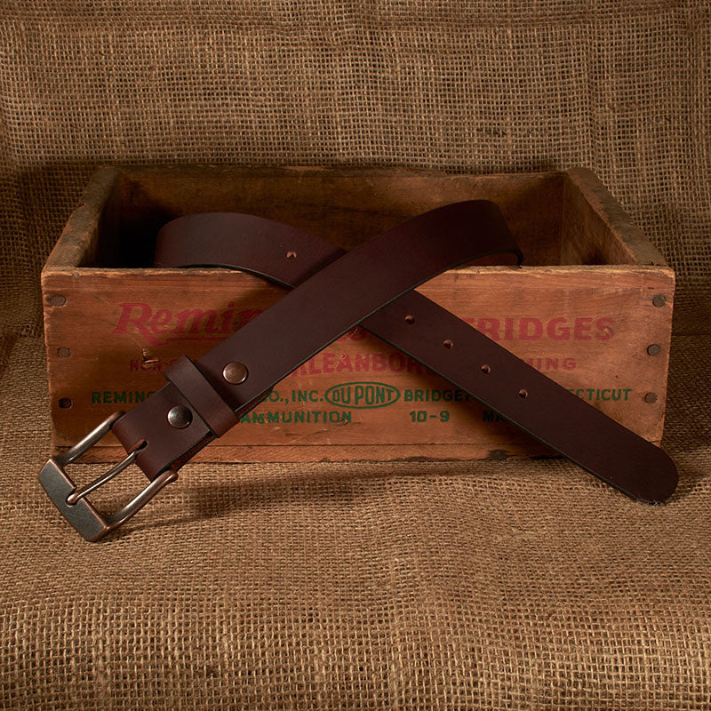 Frontier Premium Leather Belt - Antique Copper