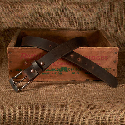 Frontier Premium Leather Belt - Antique Copper