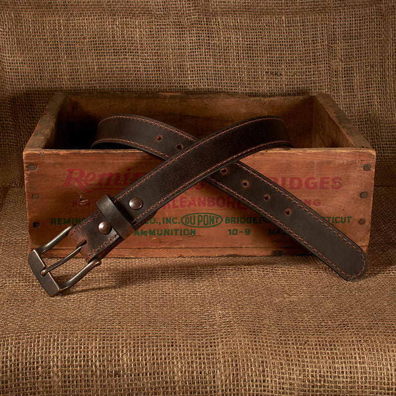 Frontier Premium Leather Belt - Antique Copper