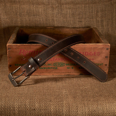 Frontier Premium Leather Belt - Antique Copper