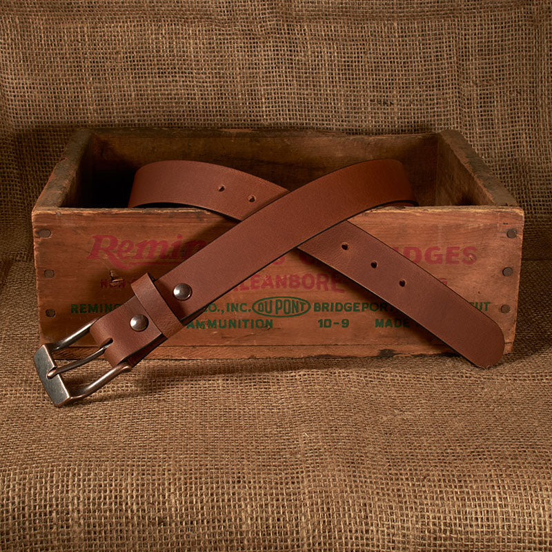 Frontier Premium Leather Belt - Antique Copper