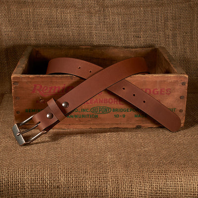 Frontier Premium Leather Belt - Antique Copper