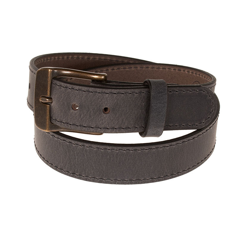 Frontier Premium Leather Belt - Antique Brass