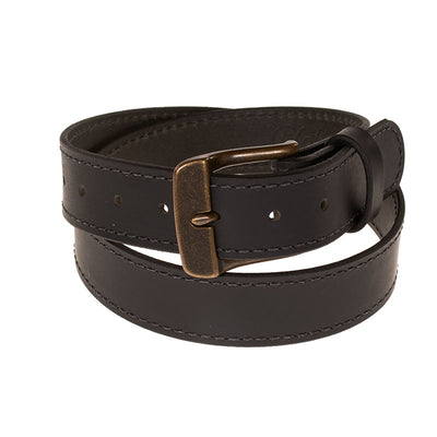 Frontier Premium Leather Belt - Antique Brass