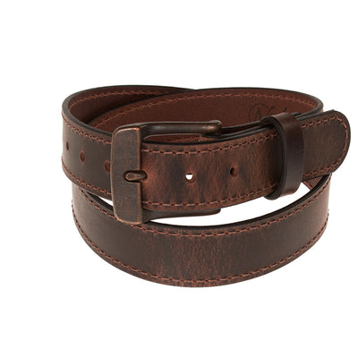 Frontier Premium Leather Belt - Antique Copper