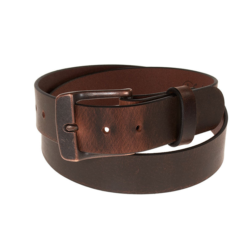 Frontier Premium Leather Belt - Antique Copper