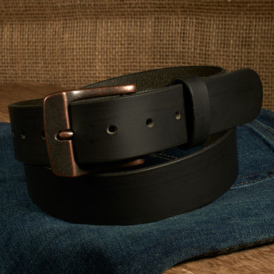 Frontier Premium Leather Belt - Antique Copper