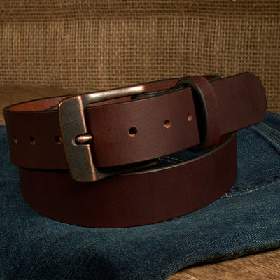 Frontier Premium Leather Belt - Antique Copper