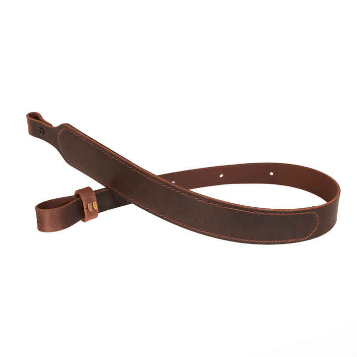 BF700 Buffalo Leather Cobra Style Rifle Sling – Padded with Suede Back – Amish Handmade in USA