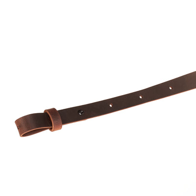 BF700 Buffalo Leather Cobra Style Rifle Sling – Padded with Suede Back – Amish Handmade in USA