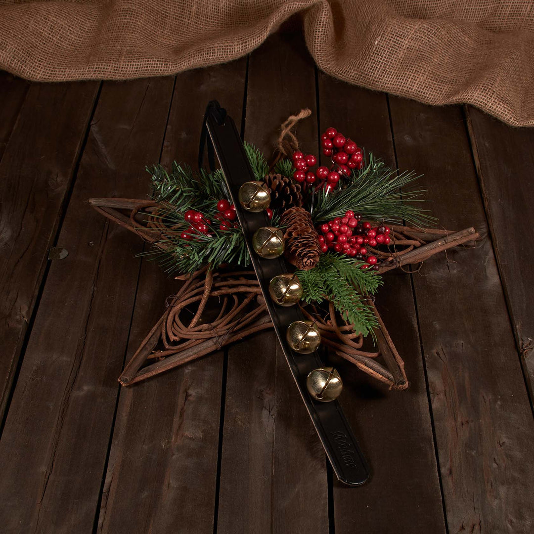 Leather Door Hanger Bells – Handmade Brass & Silver Sleigh Bells & Dog Training Bells