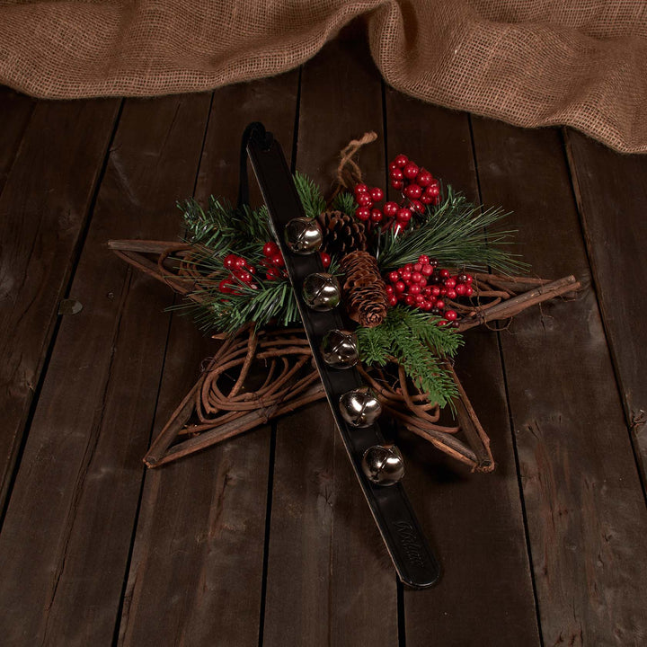 Leather Door Hanger Bells – Handmade Brass & Silver Sleigh Bells & Dog Training Bells