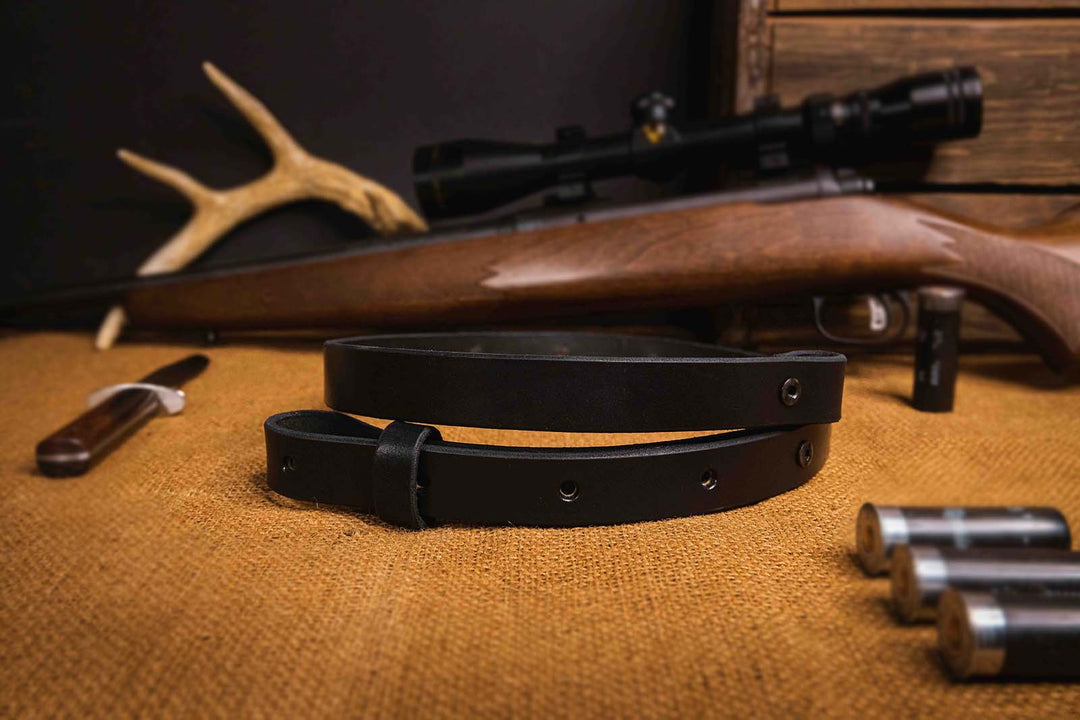 The Hunter - Leather Rifle Sling