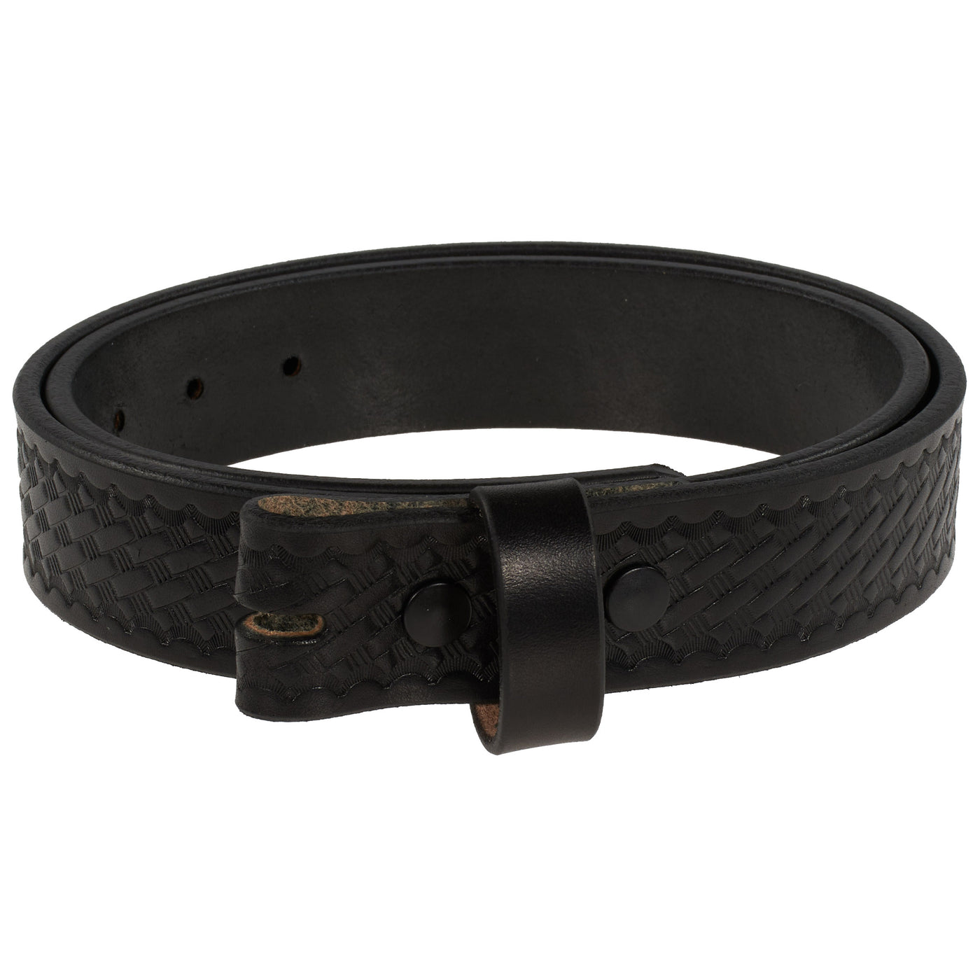 THE NO BUCKLE BELT HD SERIES - LEATHER BELT BLANK– 1.5” Basketweave