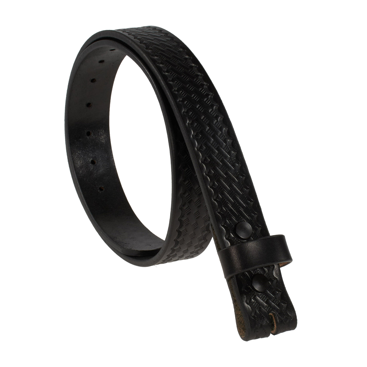 THE NO BUCKLE BELT HD SERIES - LEATHER BELT BLANK– 1.5” Basketweave