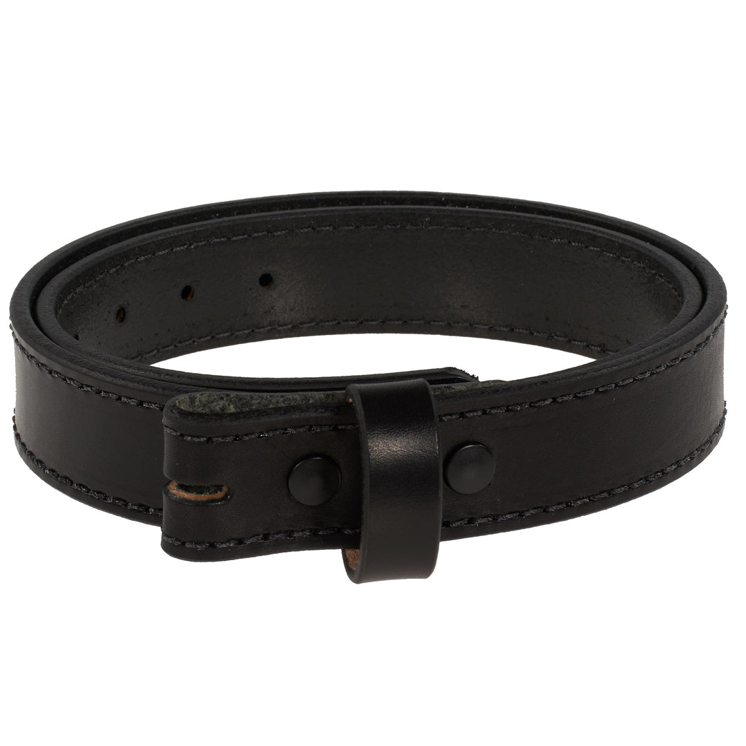 THE NO BUCKLE BELT HD SERIES - LEATHER BELT BLANK– 1.5” Accent Stitched