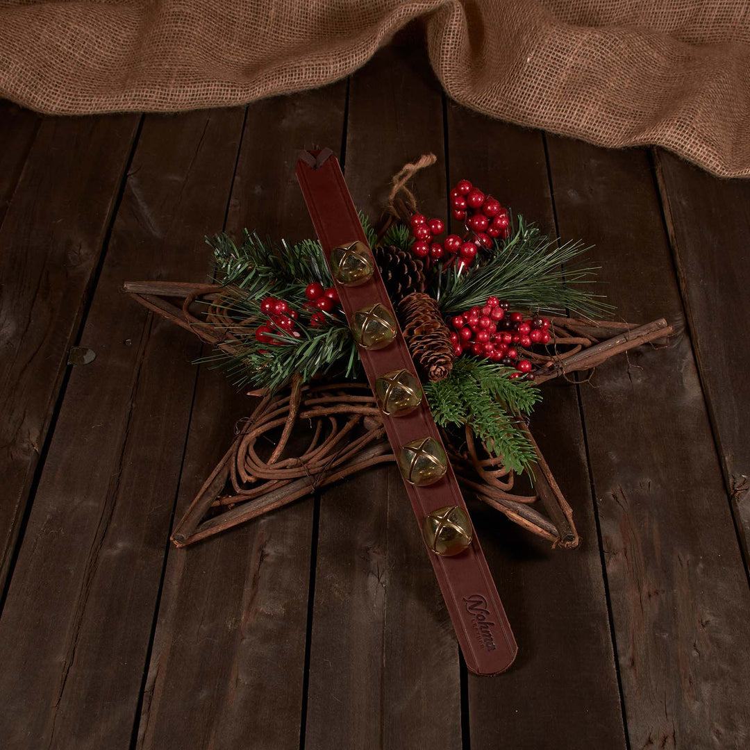 Leather Door Hanger Bells – Handmade Brass & Silver Sleigh Bells & Dog Training Bells