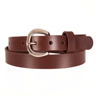 Women’s Belt – Premium Bridle Leather Belt for Jeans, Dresses & Everyday Wear with Solid Buckle