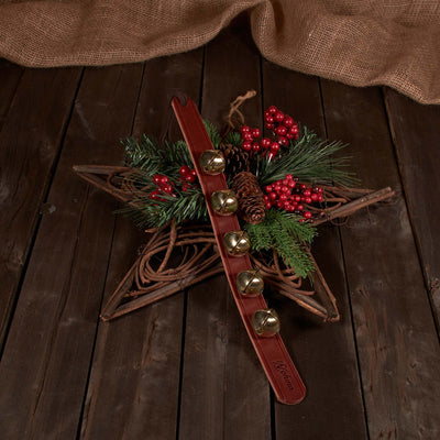 Leather Door Hanger Bells – Handmade Brass & Silver Sleigh Bells & Dog Training Bells