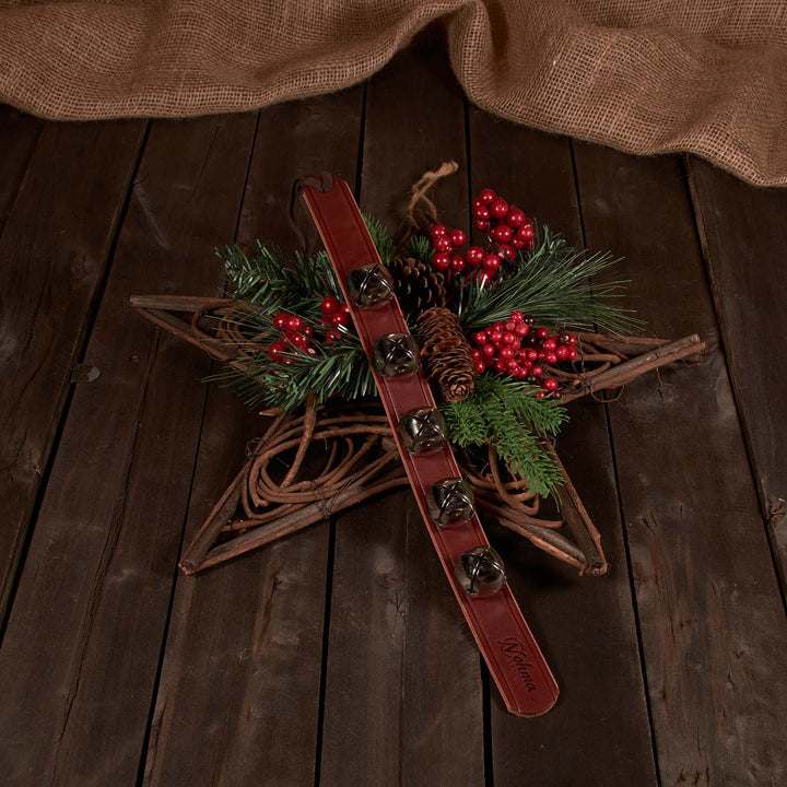 Leather Door Hanger Bells – Handmade Brass & Silver Sleigh Bells & Dog Training Bells